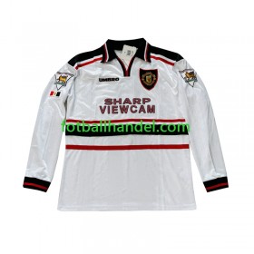 Herre Fotballdrakter Manchester United Beckham 7 Borte Retro 1998-1999 Langermet